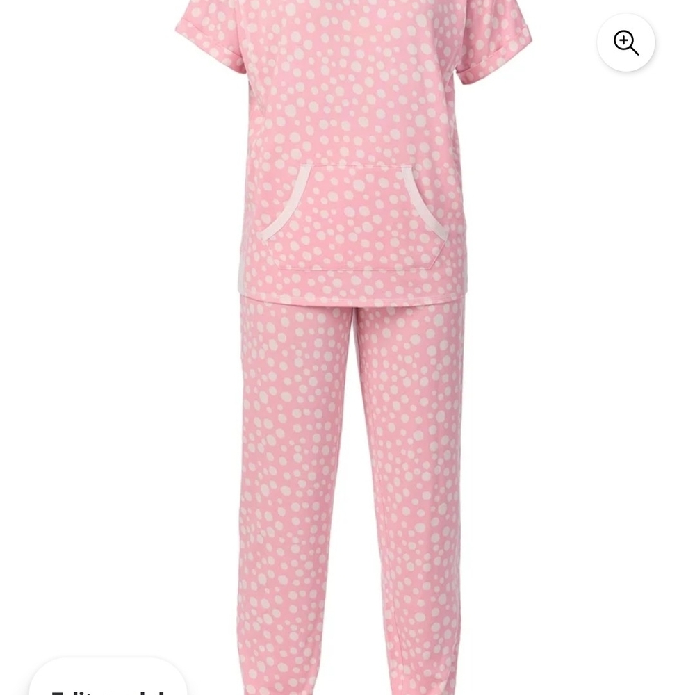 Secret Treasures Women's Short Sleeve Top and Joggers  L (12-14)